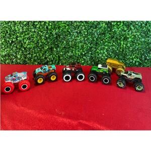Hot Wheels Monster Trucks 1:64 Diecast Lot of 6 Bone Shaker Jurassic World Jam